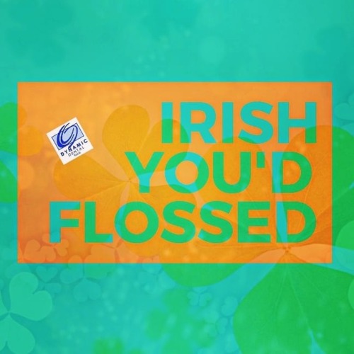 st. patricks day flossing pun graphic