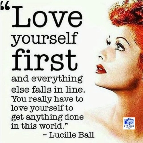 love yourself first branded graphic